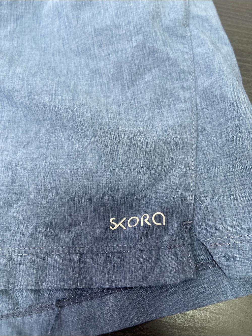 SKORA Blue Heathered 7” Inseam QWIK-DRY Athletic Running Shorts Men's XL